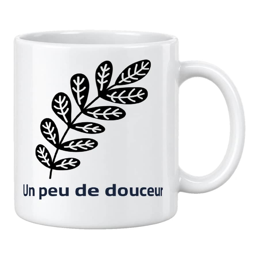 Mug — Fleurs des champs — الأمام — أبيض
