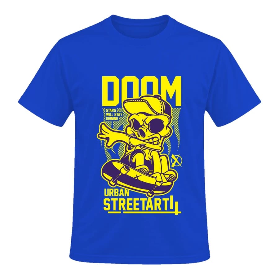 T-shirt — COLORED 2 — Devant — Bleu